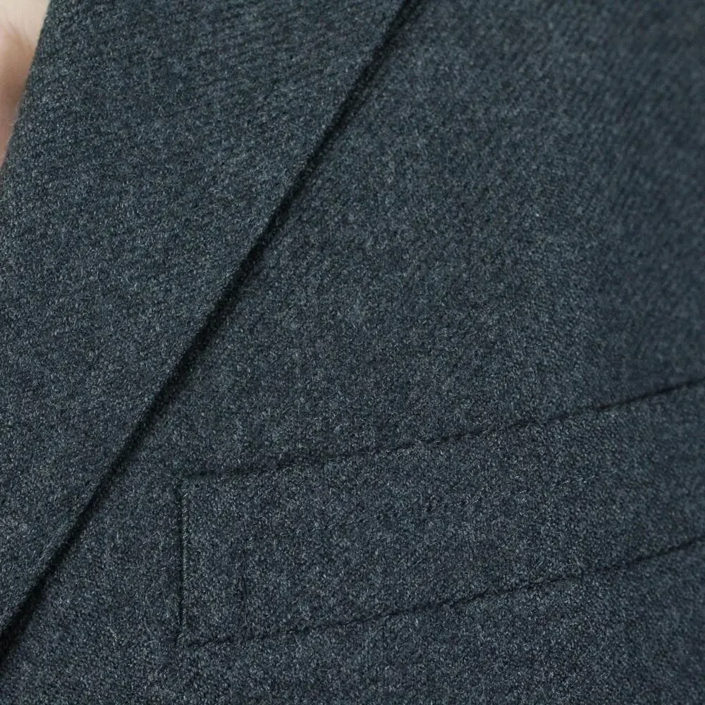 Banana Republic Blazer Mens 40S Tailored Fit Twill Gray Wool Sport Coat Business